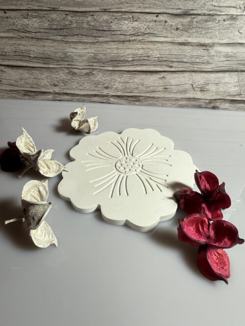 Untersetzer Blume Set 3xkl 1xgro – Bild 2