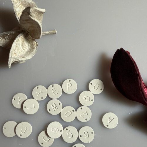 Anhänger Buchstaben Zahlen