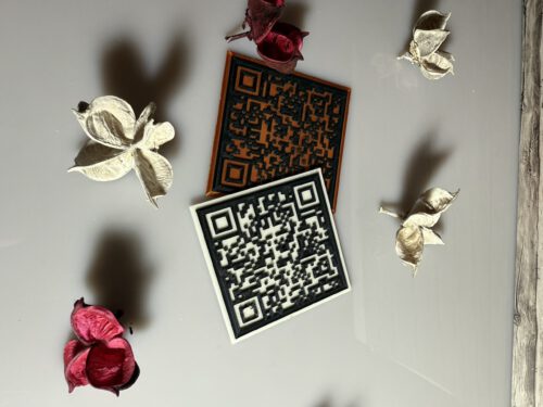 Schild mit individuellen QR-Code(WLan oder ähnliches)