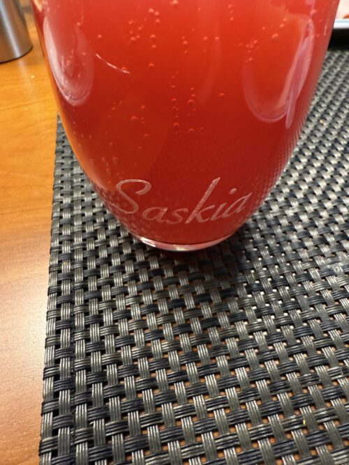 Individuelle Glasgravur