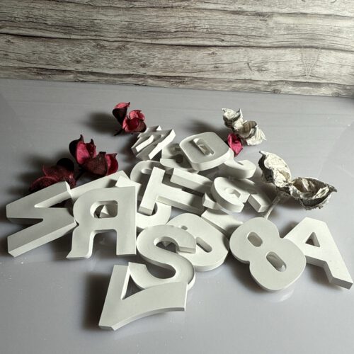 Buchstaben und Zahlen klein