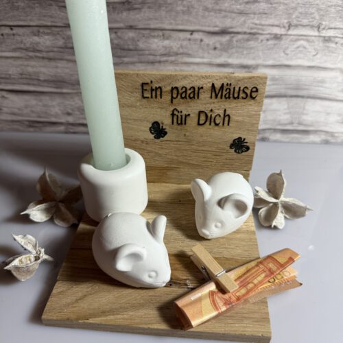Set Geldgeschenk Maus groß