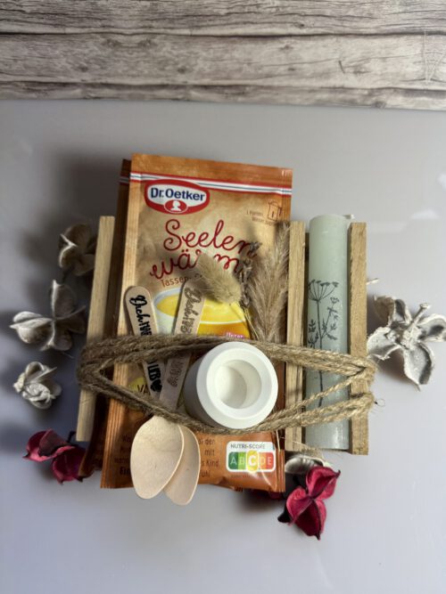 Geschenkset Seelnwärmer mit individueller Wunschgravur