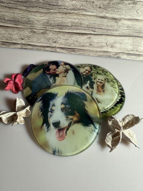 Untersetzer Glas mit Fotodruck