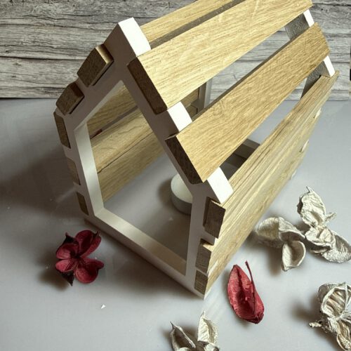 Haus Teelicht Holz