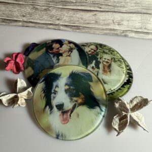 Untersetzer Glas mit Fotodruck