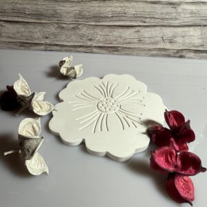 Untersetzer Blume Set 3xkl 1xgro