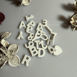Zahlen und Buchstaben klein