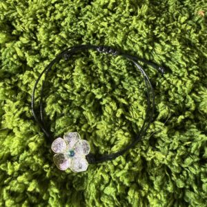 Leder Armband Blume